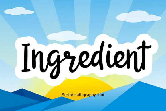 Boost Your Campaign with Ingredient: A Friendly Handwritten Font