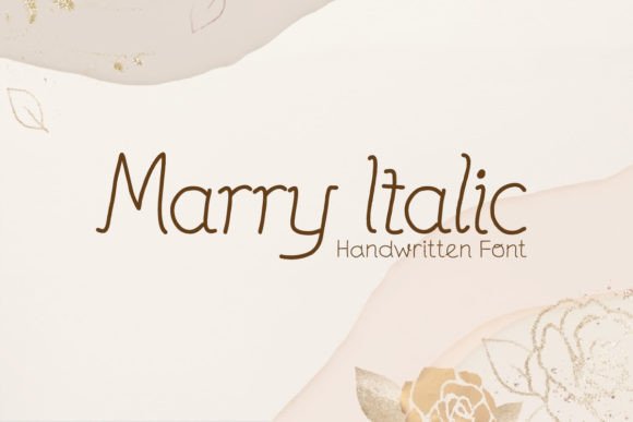Bring Charm to Your Creations with Marry Italic