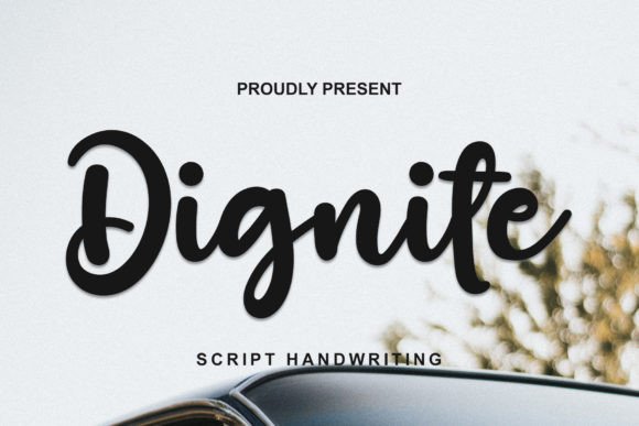 Dignite: A Modern and Friendly Handwritten Font for Web Design