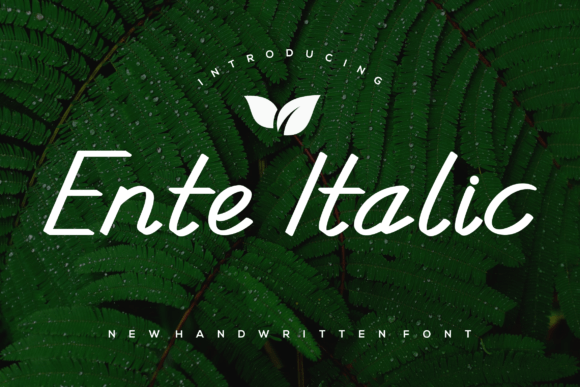 Discover the Charm of Enteitalic: A Handwritten Font for Web Design