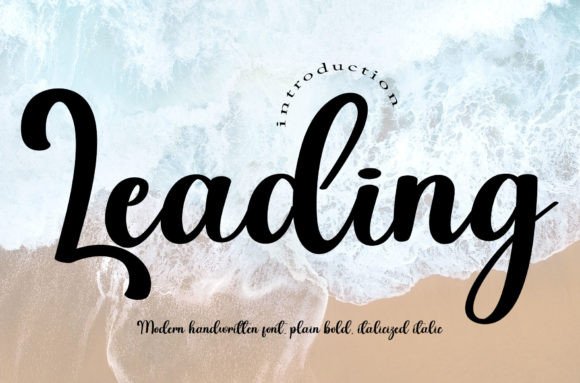 Discovering Leading: A Handwritten Font for Editorial Elegance