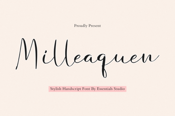 Elevate Your Brand with Milleaquen: A Charming Script Font