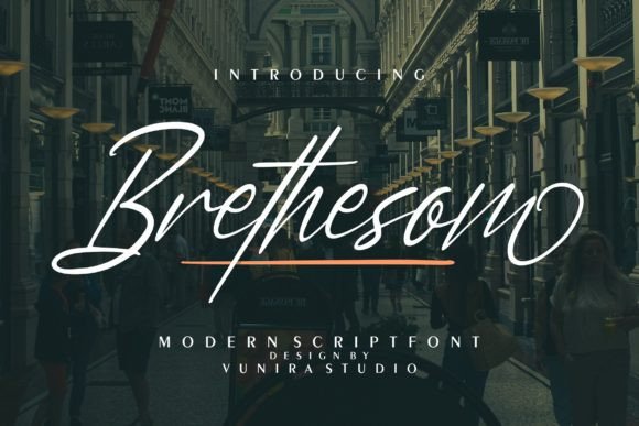 Enhance Your Editorial Design with Brethesom Font