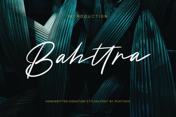 Enhance Your Web Design with Bahttra, the Elegant Script Font