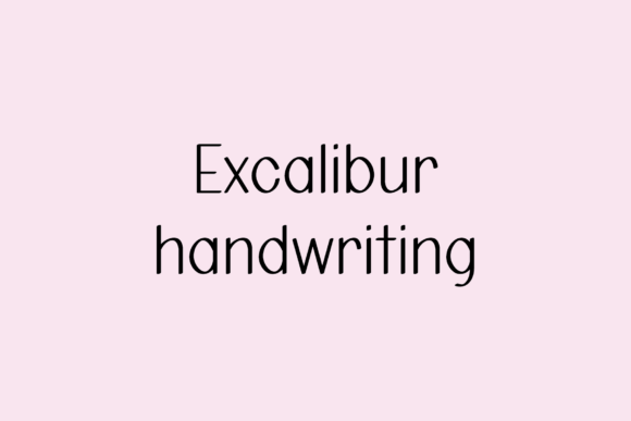 Excalibur: A Whimsical Handwritten Font for Creative Campaigns