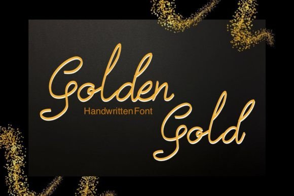 Golden Gold: A Luxurious Handwritten Font for Branding