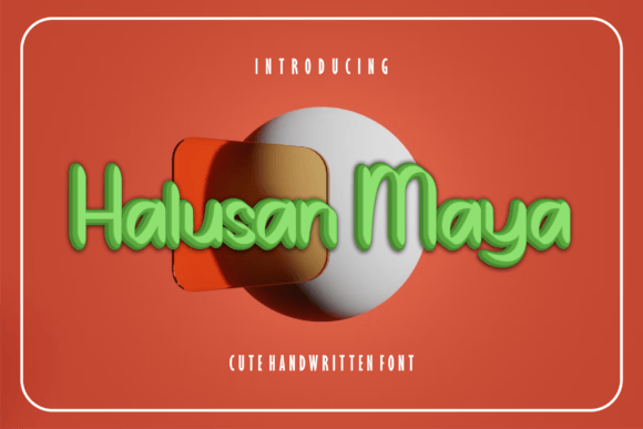 Halusanmaya: A Bold Handwritten Font for Web Design