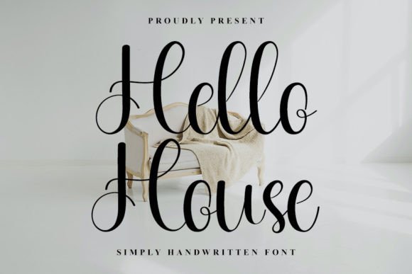 Hello House: A Handwritten Font for Elegant Web Design
