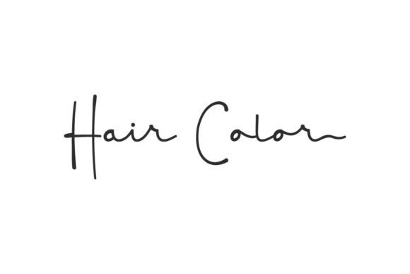 Introducing Hair Color: A Charming Handwritten Script Font