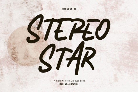Introducing Stereo Star: A Modern Handwritten Typeface