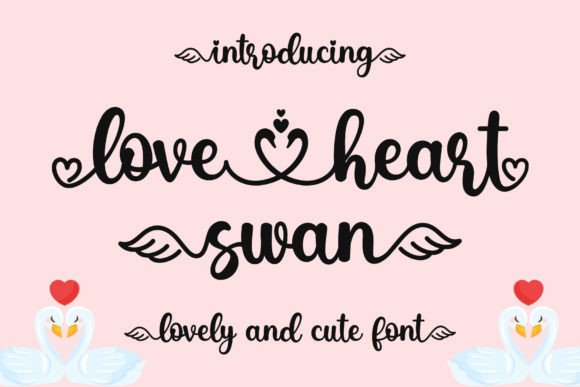 Love Heart Swan: A Charming Font for Your Brand
