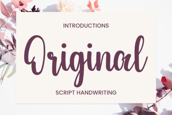 Original: A Modern Handwritten Font for Creative Branding