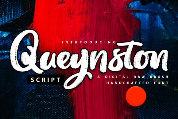 Queynston: A Stylish Handwritten Brush Font for Web Design