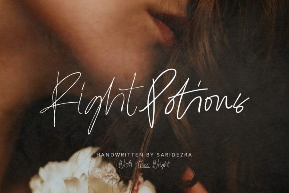 Right Potions: A Handwritten Font for Luxurious Branding