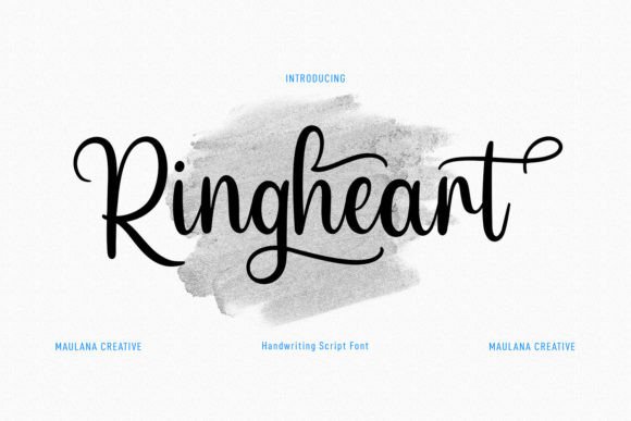 Ringheart: A Modern Script Font for Editorial Design