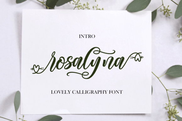 Rosalyna: Elevate Your Campaigns with a Romantic Calligraphy Font