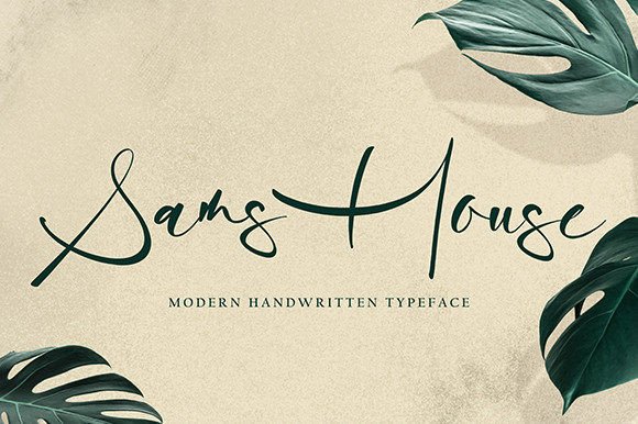 Sams House: A Luxurious Handwritten Font for Crafters