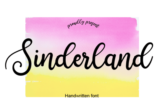 Sinderland: A Charming Handwritten Script Font for Web Design