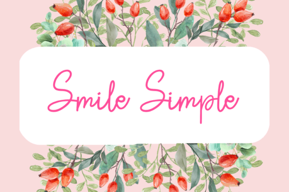 Smile Simple: A Modern Script Font for Elegant Web Design