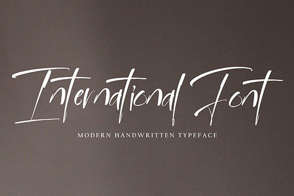 Transform Your Brand with International: A Timeless Handwritten Font