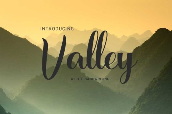 Valley: A Handwritten Font for Editorial Charm